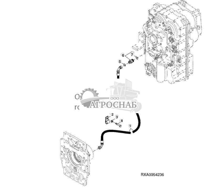 DIFFERENTIAL LOCK SUPPLY LINE (PST) 